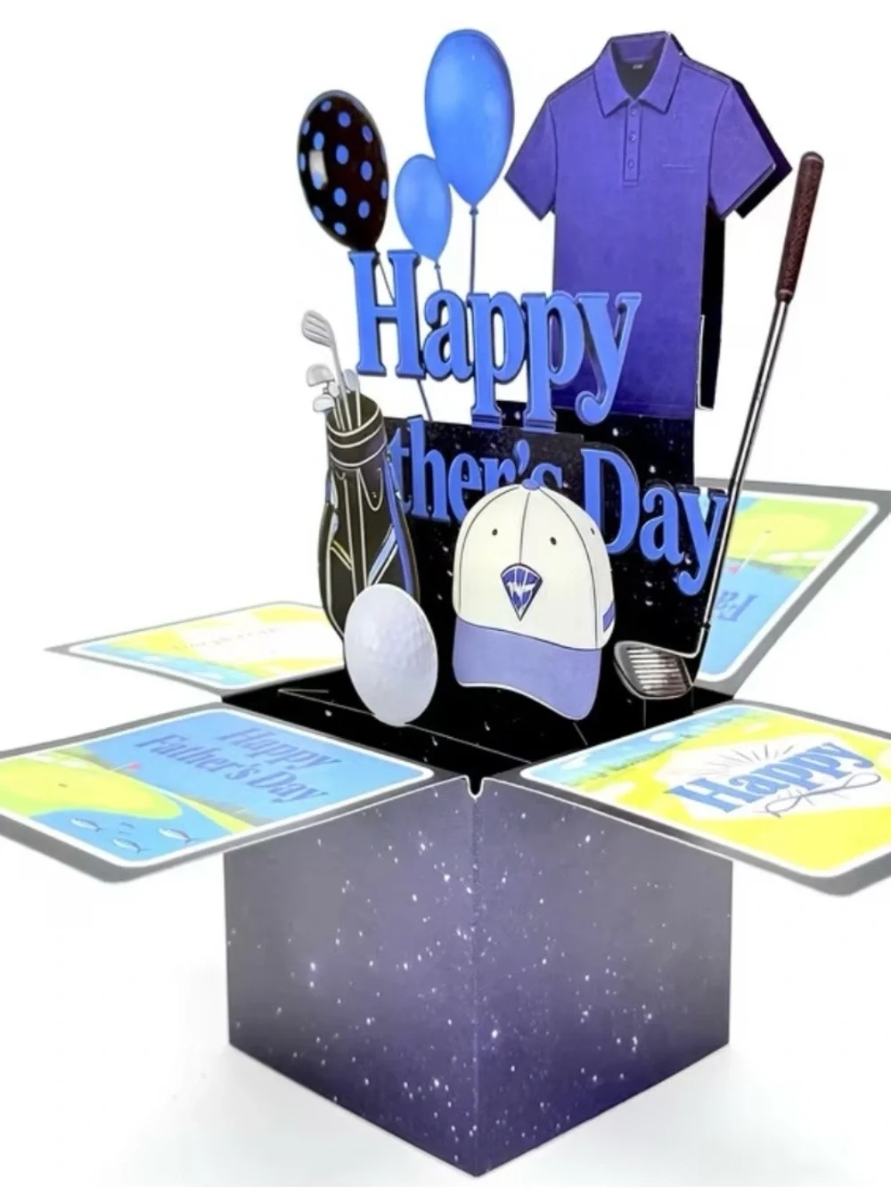 Father's Day Golf Pop-Up Card
